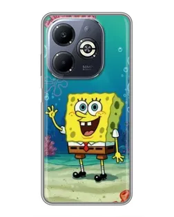 Чехол для Infinix Smart 8 Plus с картинкой «Подводный привет»