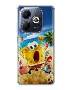 Чехол для Infinix Smart 8 Plus с картинкой «Развлечения на пляже»