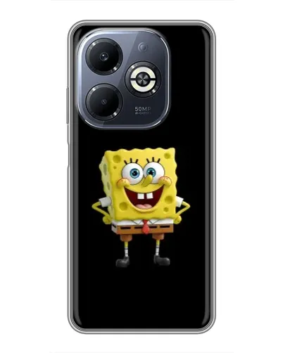 Чехол для Infinix Smart 8 Plus с картинкой «Классический Губка Боб»