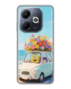 Чехол для Infinix Smart 8 Plus с картинкой «Автомобильное путешествие»