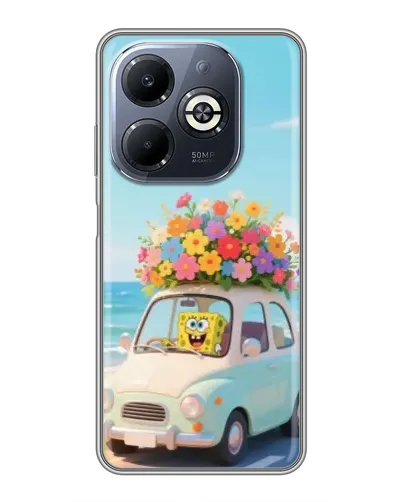 Чехол для Infinix Smart 8 Plus с картинкой «Автомобильное путешествие»