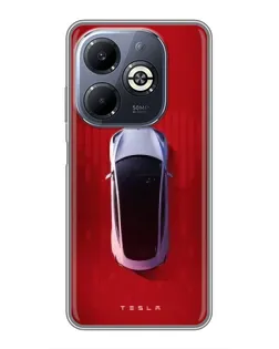 Чохол для Infinix Smart 8 Plus з картинкою «Tesla Top View»