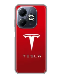 Чохол для Infinix Smart 8 Plus з картинкою «Tesla Red Classic»