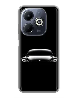 Чохол для Infinix Smart 8 Plus з картинкою «Фари Tesla Night»