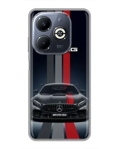 Чохол для Infinix Smart 8 Plus з картинкою «Mercedes — білий карбон» Чохол для Infinix Smart 8 Plus з картинкою «Mercedes — білий карбон»