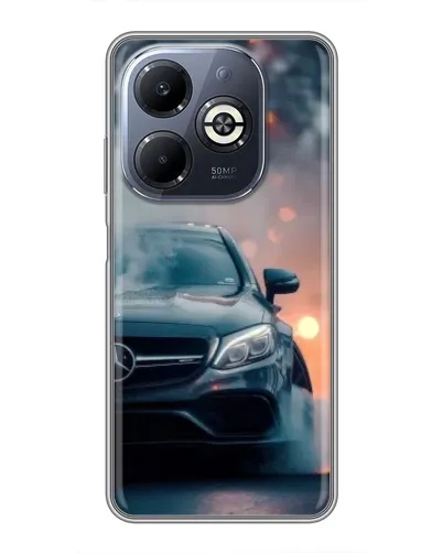 Чохол для Infinix Smart 8 Plus з картинкою «Mercedes — нічне місто» Чохол для Infinix Smart 8 Plus з картинкою «Mercedes — нічне місто»