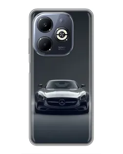 Чохол для Infinix Smart 8 Plus з картинкою «Mercedes на чорному»