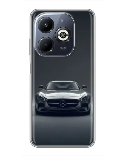 Чохол для Infinix Smart 8 Plus з картинкою «Mercedes на чорному» Чохол для Infinix Smart 8 Plus з картинкою «Mercedes на чорному»