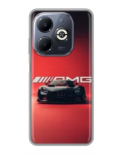 Чохол для Infinix Smart 8 Plus з картинкою «Mercedes AMG — червона лінія»
