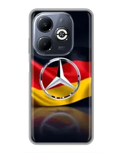 Чохол для Infinix Smart 8 Plus з картинкою «Mercedes — прапор Німеччини»