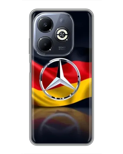 Чохол для Infinix Smart 8 Plus з картинкою «Mercedes — прапор Німеччини» Чохол для Infinix Smart 8 Plus з картинкою «Mercedes — прапор Німеччини»