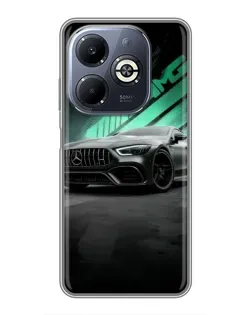 Чохол для Infinix Smart 8 Plus з картинкою «Темний Mercedes AMG»