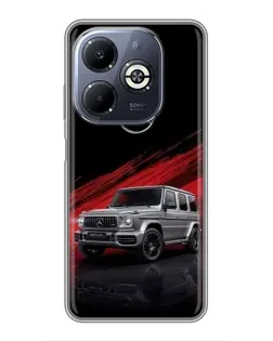 Чохол для Infinix Smart 8 Plus з картинкою «Mercedes G-Class червоний»