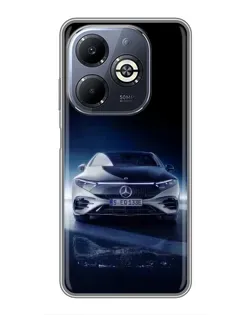 Чохол для Infinix Smart 8 Plus з картинкою «Нічний Mercedes EQ»