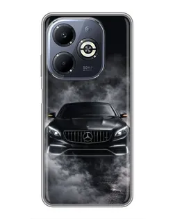 Чохол для Infinix Smart 8 Plus з картинкою «Mercedes у диму»