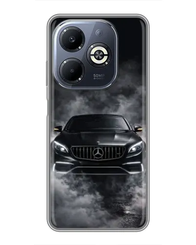 Чохол для Infinix Smart 8 Plus з картинкою «Mercedes у диму» Чохол для Infinix Smart 8 Plus з картинкою «Mercedes у диму»
