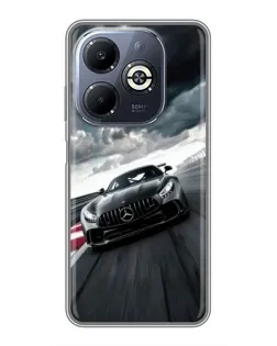 Чохол для Infinix Smart 8 Plus з картинкою «Гоночний Mercedes AMG»