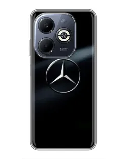 Чехол для Infinix Smart 8 Plus с картинкой «Mercedes на металле» Чехол для Infinix Smart 8 Plus с картинкой «Mercedes на металле»