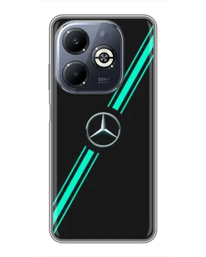 Чехол для Infinix Smart 8 Plus с картинкой «Спортивные линии Mercedes» Чехол для Infinix Smart 8 Plus с картинкой «Спортивные линии Mercedes»