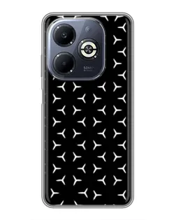 Чехол для Infinix Smart 8 Plus с картинкой «Mercedes паттерн звезд» Чехол для Infinix Smart 8 Plus с картинкой «Mercedes паттерн звезд»