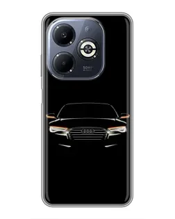 Чохол для Infinix Smart 8 Plus з картинкою «Audi — нічний контур» Чохол для Infinix Smart 8 Plus з картинкою «Audi — нічний контур»
