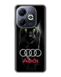 Чохол для Infinix Smart 8 Plus з картинкою «Пантера та Audi» Чохол для Infinix Smart 8 Plus з картинкою «Пантера та Audi»