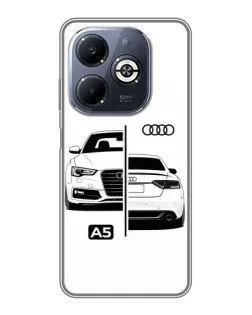 Чохол для Infinix Smart 8 Plus з картинкою «Audi — контрастний дизайн» Чохол для Infinix Smart 8 Plus з картинкою «Audi — контрастний дизайн»
