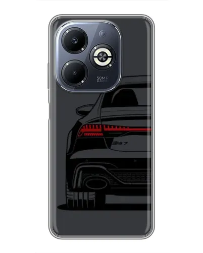 Чехол для Infinix Smart 8 Plus с картинкой «Задняя часть Audi — арт»