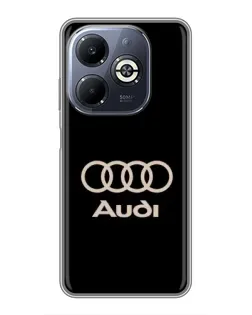 Чохол для Infinix Smart 8 Plus з картинкою «Audi — золотий логотип» Чохол для Infinix Smart 8 Plus з картинкою «Audi — золотий логотип»
