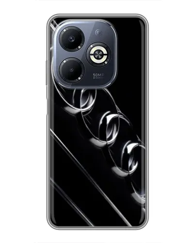 Чехол для Infinix Smart 8 Plus с картинкой «Audi — абстрактные кольца»