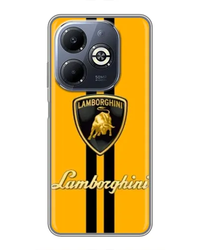 Чехол для Infinix Smart 8 Plus с картинкой «Lamborghini Stripe желтый» Чехол для Infinix Smart 8 Plus с картинкой «Lamborghini Stripe желтый»