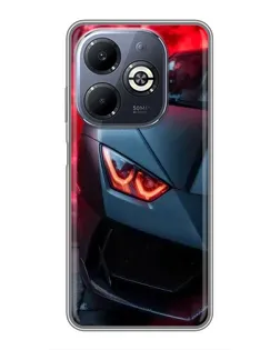 Чохол для Infinix Smart 8 Plus з картинкою «Lamborghini червоне сяйво» Чохол для Infinix Smart 8 Plus з картинкою «Lamborghini червоне сяйво»