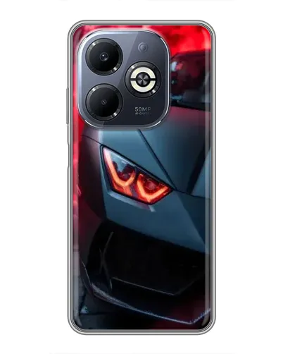Чехол для Infinix Smart 8 Plus с картинкой «Lamborghini красное сияние» Чехол для Infinix Smart 8 Plus с картинкой «Lamborghini красное сияние»