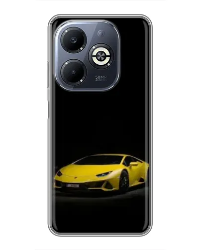 Чехол для Infinix Smart 8 Plus с картинкой «Lamborghini желтый акцент» Чехол для Infinix Smart 8 Plus с картинкой «Lamborghini желтый акцент»