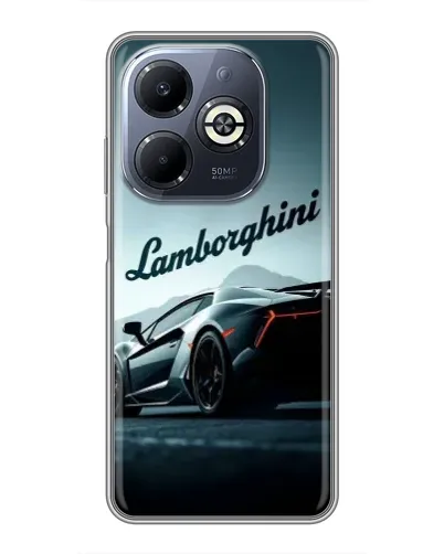 Чехол для Infinix Smart 8 Plus с картинкой «Классическая надпись Lamborghini» Чехол для Infinix Smart 8 Plus с картинкой «Классическая надпись Lamborghini»