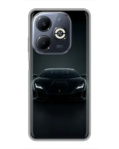 Чехол для Infinix Smart 8 Plus с картинкой «Черный Lamborghini Aventador» Чехол для Infinix Smart 8 Plus с картинкой «Черный Lamborghini Aventador»