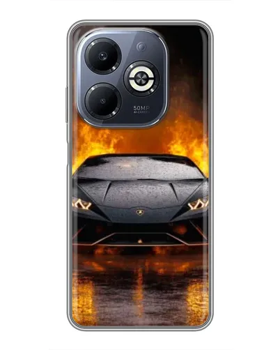 Чехол для Infinix Smart 8 Plus с картинкой «Lamborghini в огне» Чехол для Infinix Smart 8 Plus с картинкой «Lamborghini в огне»