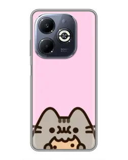 Чохол для Infinix Smart 8 Plus з картинкою «Pusheen та печиво» Чохол для Infinix Smart 8 Plus з картинкою «Pusheen та печиво»