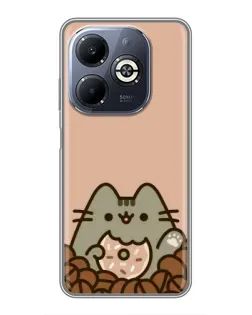Чохол для Infinix Smart 8 Plus з картинкою «Кавовий Пушин» Чохол для Infinix Smart 8 Plus з картинкою «Кавовий Пушин»