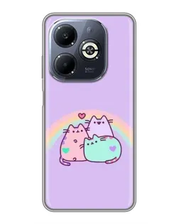Чохол для Infinix Smart 8 Plus з картинкою «Веселкові Пушини» Чохол для Infinix Smart 8 Plus з картинкою «Веселкові Пушини»
