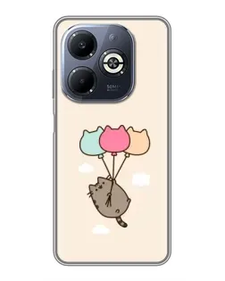 Чохол для Infinix Smart 8 Plus з картинкою «Пушин на кульках» Чохол для Infinix Smart 8 Plus з картинкою «Пушин на кульках»