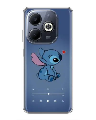 Чехол для Infinix Smart 8 Plus с картинкой «Музыкальный Stitch»
