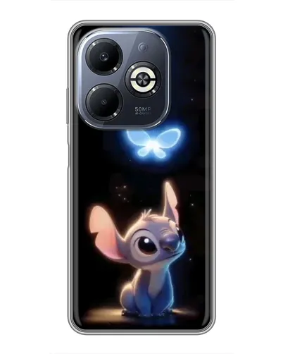 Чехол для Infinix Smart 8 Plus с картинкой «Сияющий Стич»