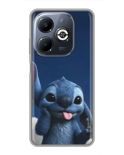Чехол для Infinix Smart 8 Plus с картинкой «Стич в облаках»