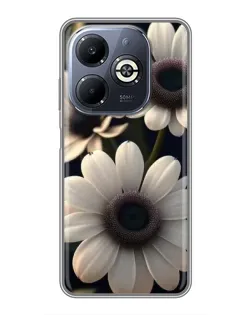 Чохол для Infinix Smart 8 Plus з картинкою «Білі маргаритки макро»