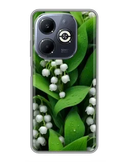 Чохол для Infinix Smart 8 Plus з картинкою «Конвалії в зелені»
