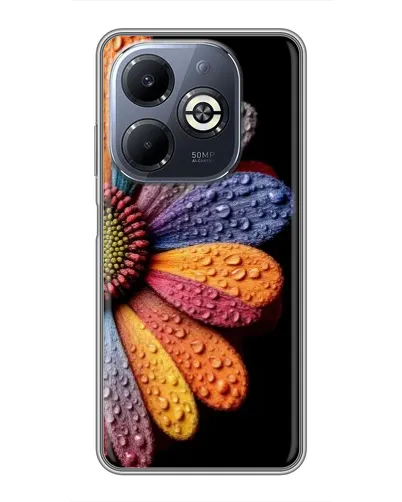 Чехол для Infinix Smart 8 Plus с картинкой «Радужный цветок»