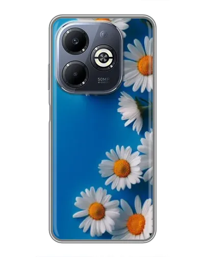 Чехол для Infinix Smart 8 Plus с картинкой «Белоснежные маргаритки»