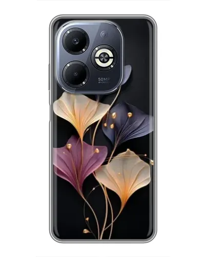Чехол для Infinix Smart 8 Plus с картинкой «Лиловые цветы грации»