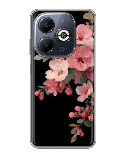 Чехол для Infinix Smart 8 Plus с картинкой «Розовая ветка сакуры»